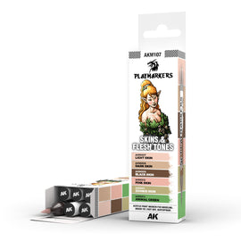 Playmarkers: Skin & Flesh Tones Set - AK Playmarkers - AK Interactive