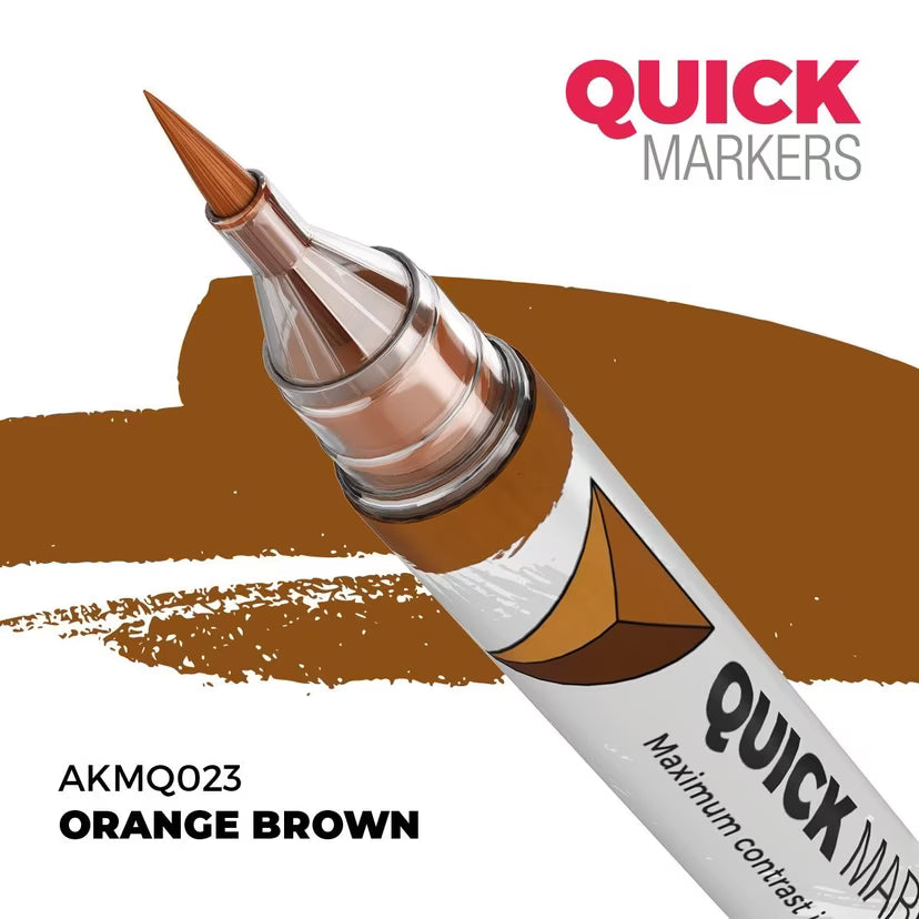 Quick Markers: Orange Brown