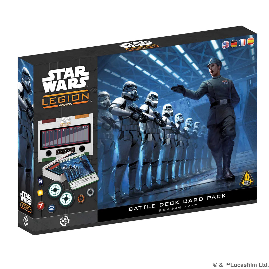 Open war has spread across the galaxy. This card pack updates games of Star WarsTM: Legion, Secondary Objective Cards, and 6 new Advantage Cards.