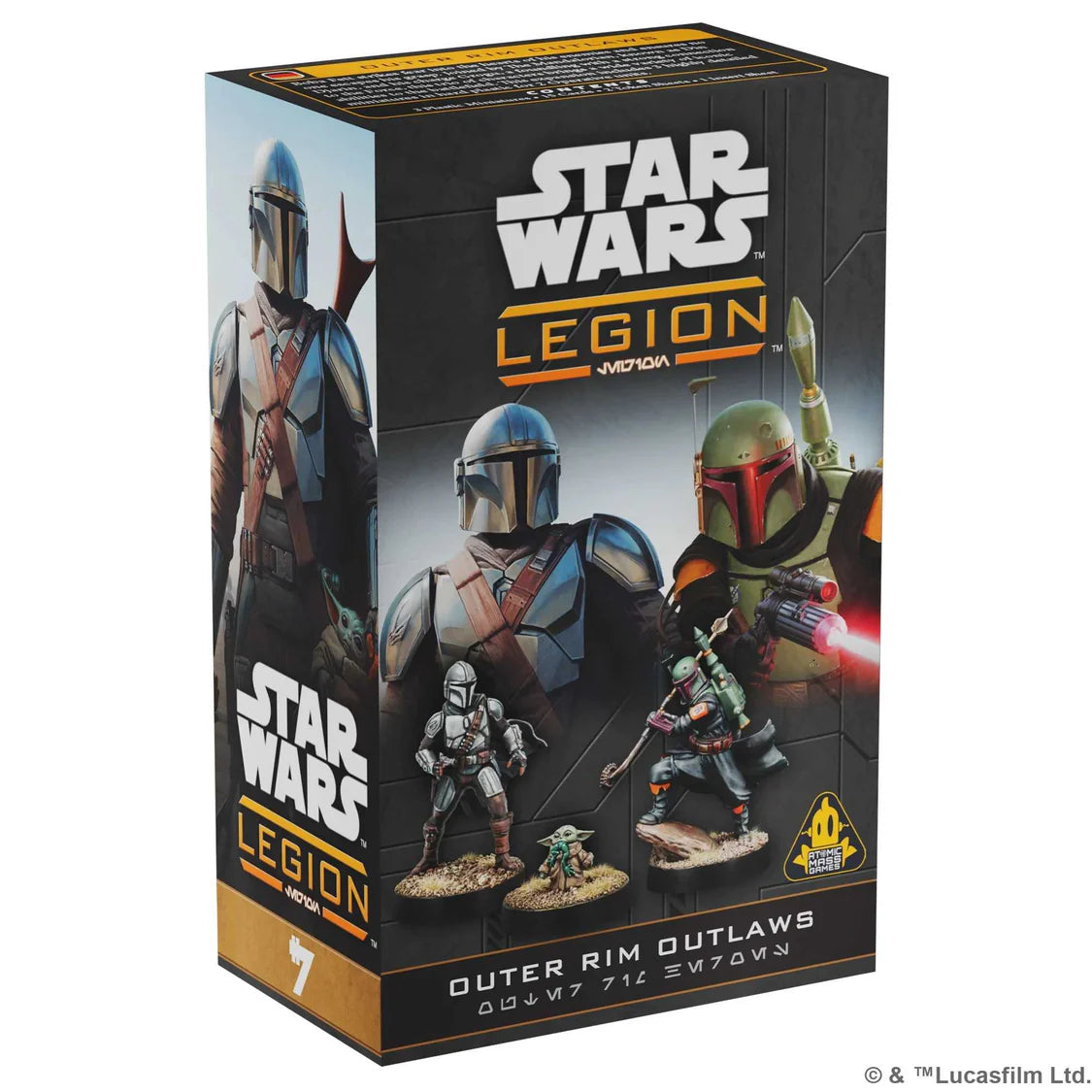 Once the galaxy’s most formidable bounty hunters have received a contract, they will stop at nothing to accomplish their mission. Equipped with iconic beskar armor and a deadly arsenal of weapons, their unmatched prowess puts their enemies to the test. Boba Fett (Daimyo) strikes fear into the hearts of his enemies and ensures no one escapes his grasp. Joined by Din Djarin, known as The Mandalorian, and his counterpart Grogu, a foundling with a strong connection to the Force, this trio of characters brings a