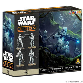 Clone troopers are skilled with a wide variety of weapons, however, the DC-15 has become the mainstay of the clone army. Clone Marksmen use the DC-15 blaster rifle alongside heavy weapons to create a withering hail of accurate firepower. This Star Wars™: Legion Clone Trooper Marksmen box adds 11 Clone Trooper Marksmen miniatures, enough for 1 Corps unit.