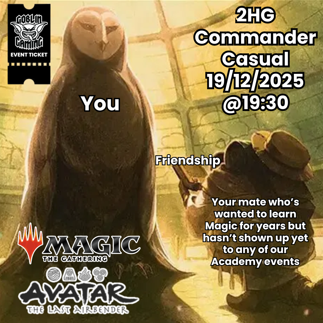 Two Headed Giant Commander Casual Ticket 19/12/2025 From 19.30