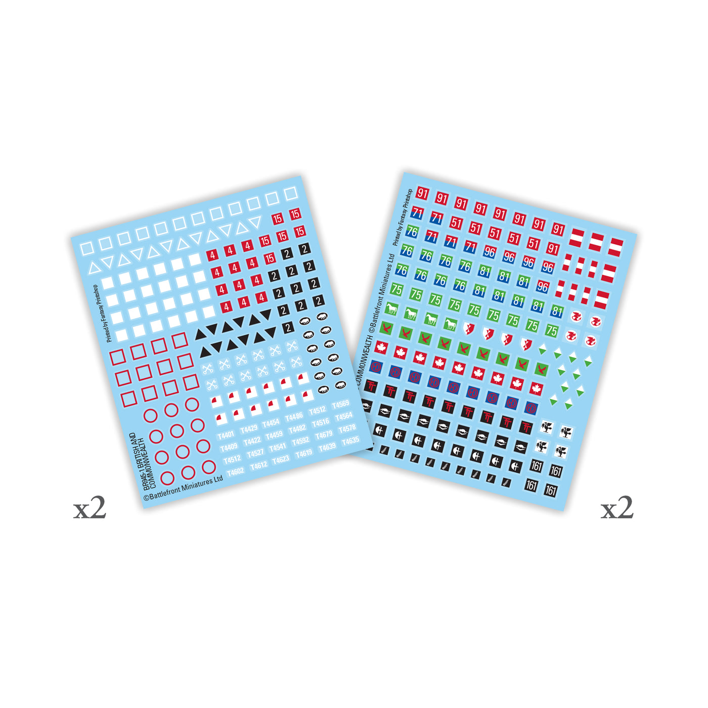 British and Commonwealth Decals - Flames of War: Early War