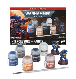Warhammer 40000 Space Marines Intercessors + Paints