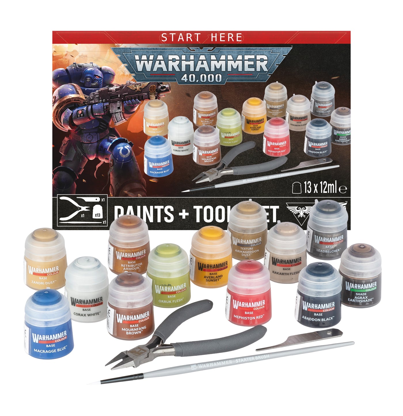 Warhammer 40000 Paints + Tools