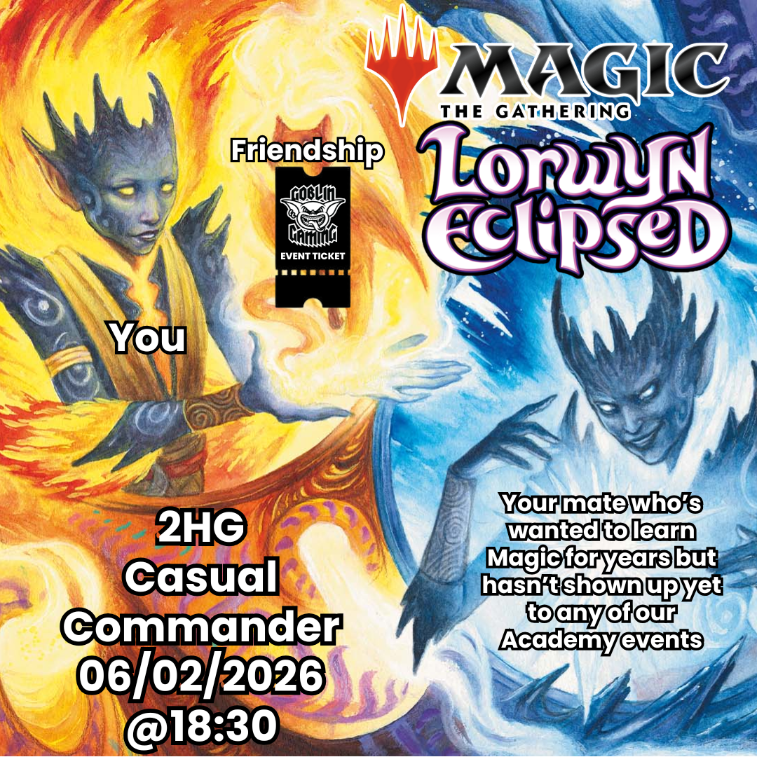 Two Headed Giant Commander Casual Ticket 06/02/2026 From 18.30