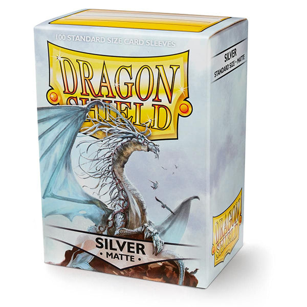 Dragon Shield - Matte Standard Size Sleeves 100pk - Silver
