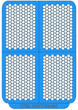 Honeycomb - Large - Style 1 - Steel Harpy Stencils