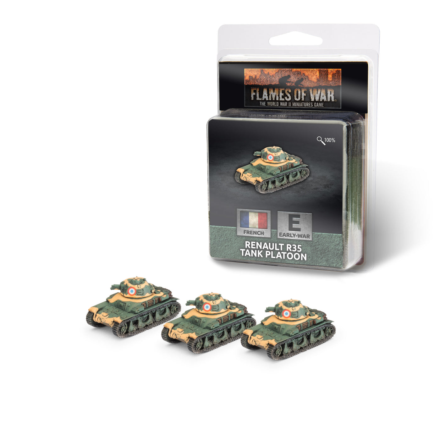 Renault R-35 Tank Platoon - Flames of War: Early War