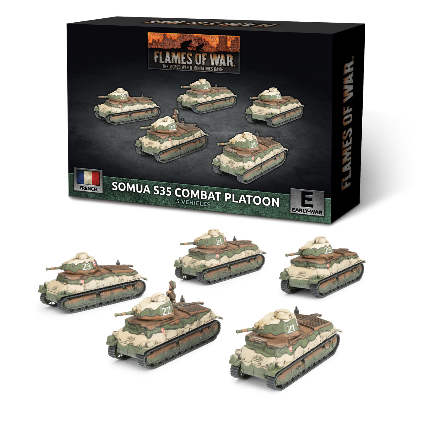 S-35 Somua Tank Platoon - Flames of War: Early War