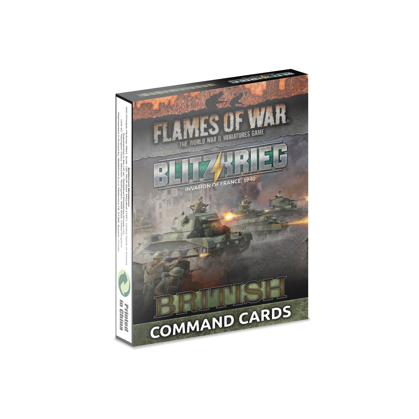 Blitzkrieg British Command Cards - Limited Edition - Flames of War: Early War