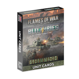 Blitzkrieg British Unit Cards - Limited Edition - Flames of War: Early War
