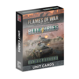Blitzkrieg German Unit Cards - Limited Edition - Flames of War: Early War