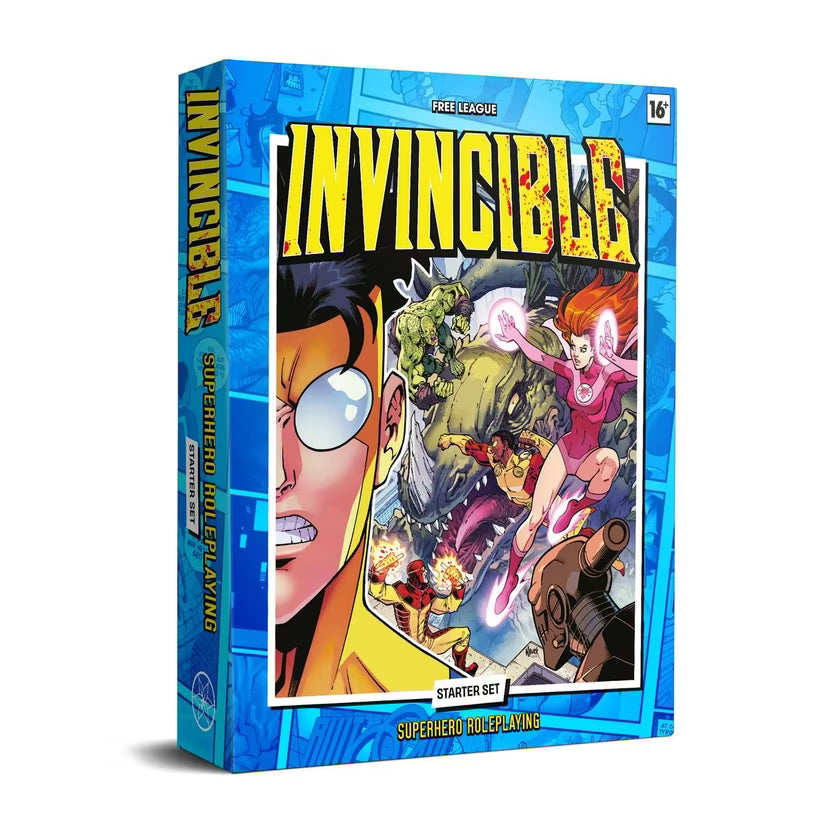 Buy Free League Publishing RPG&nbsp; Now - Get Free UK Royal Mail 48 Shipping Over £75 - Real Time Stock Levels - Same Day Dispatch In-Stock Orders

Invincible - Superhero Roleplaying is based on the groundbreaking comic book Invincible by Robert Kirkman (The Walking Dead), Cory Walker, and Ryan Ottley, also adapted as an animated series on Prime Video. This inexpensively priced Starter Set includes everything you need to jump right into the unique super-powered world of Invincible at a very low cost.

Cont