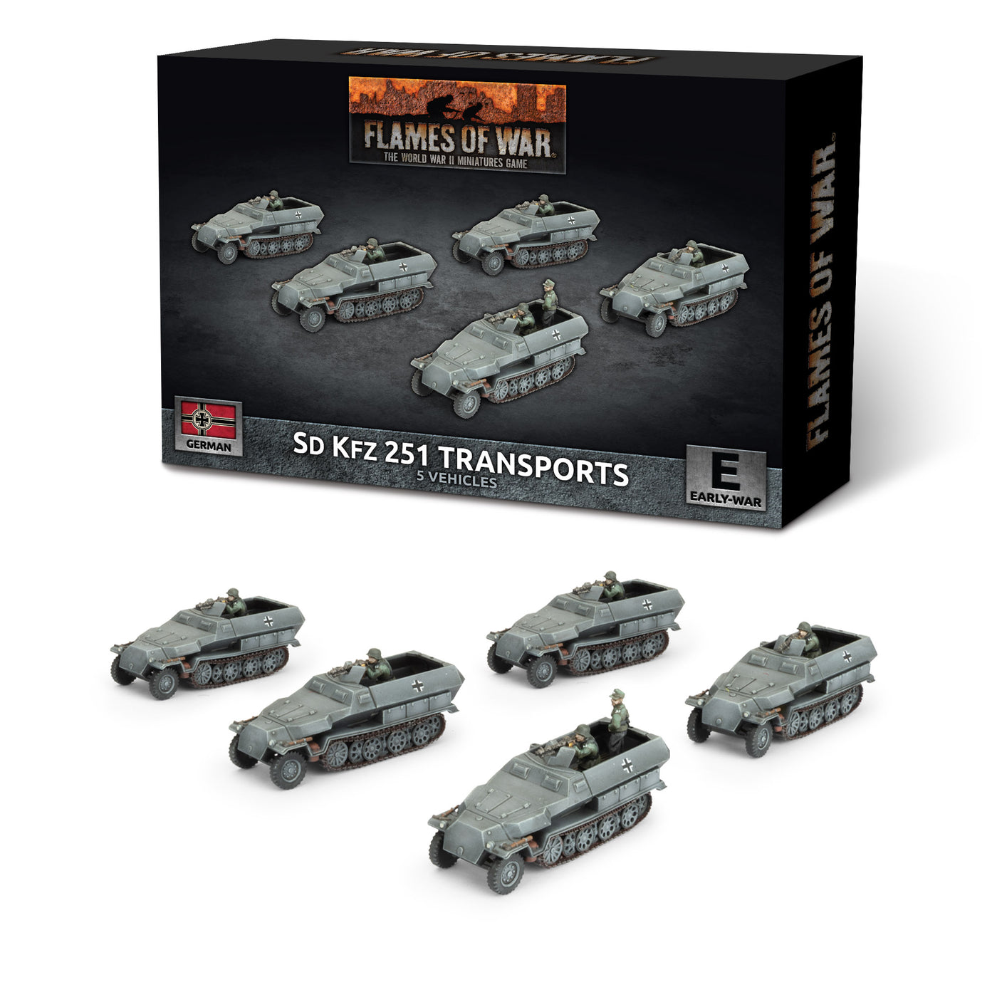 Sd Kfz 251 half-track Transport Platoon - Flames of War: Early War
