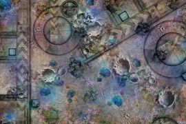 Grim Battlefield Battle Mat 6x4: Terrain Crate