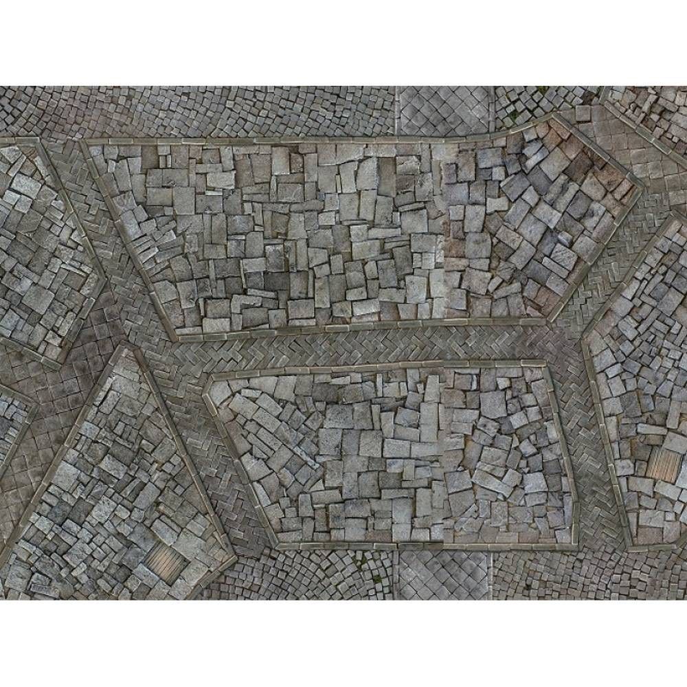 Cobblestone City Kill Team Gaming Mat - Kraken Wargames