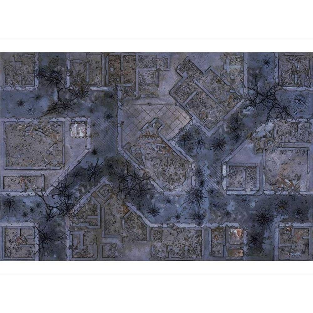 Warzone City 6x4 Gaming Mat - Kraken Wargames