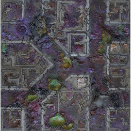 Corrupted Warzone City 44"x60" Gaming Mat - Kraken Wargames