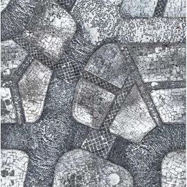 Winter Cobblestone City 44"x60" Gaming Mat - Kraken Wargames