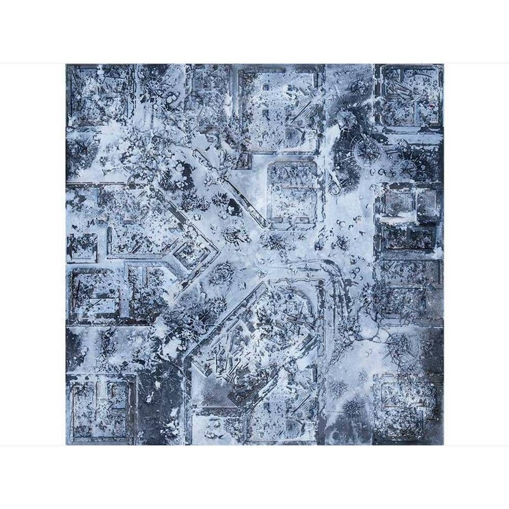 Winter Warzone City 4x4 Gaming Mat - Kraken Wargames