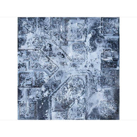 Winter Warzone City 4x4 Gaming Mat - Kraken Wargames