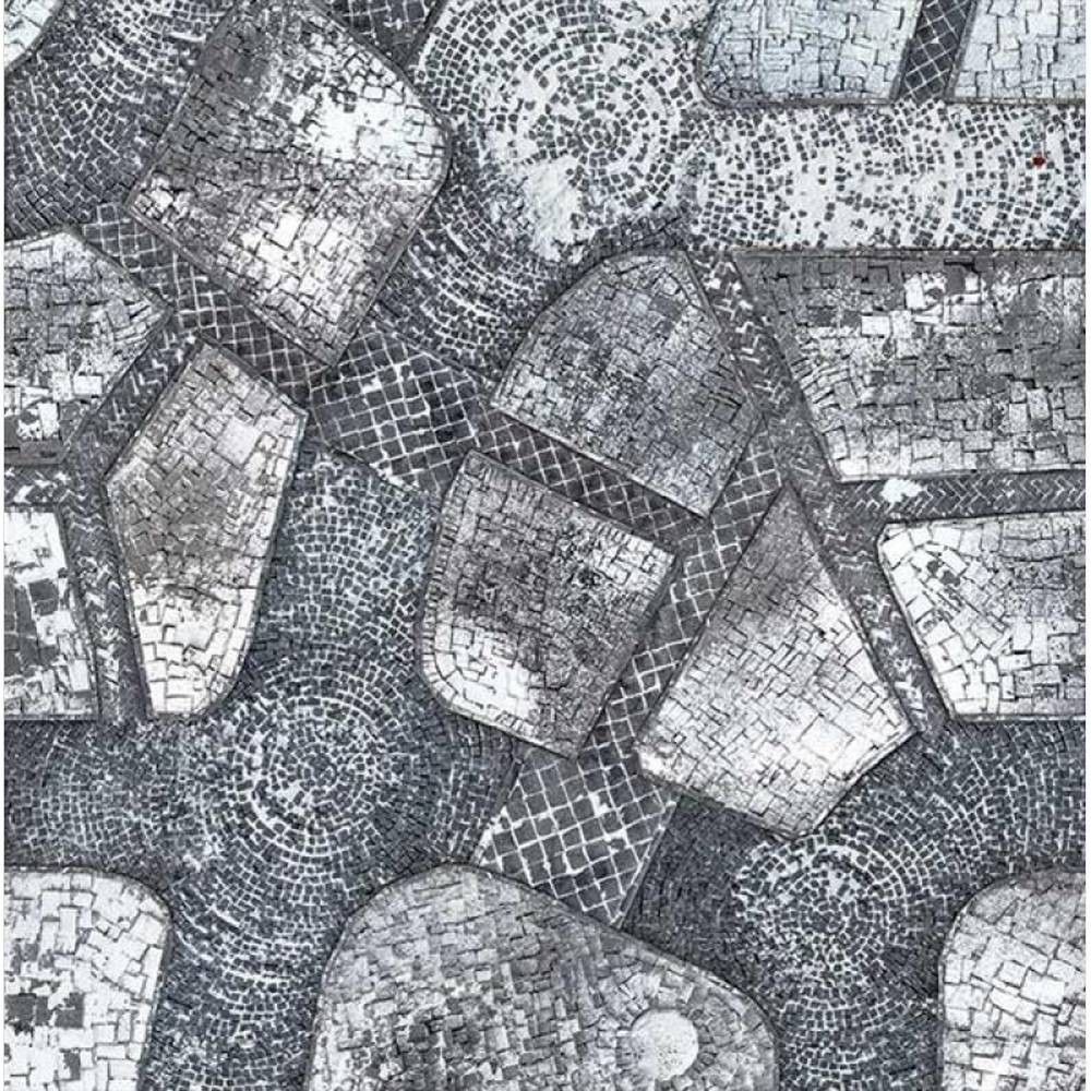 Winter Cobblestone City 3x3 Gaming Mat - Kraken Wargames