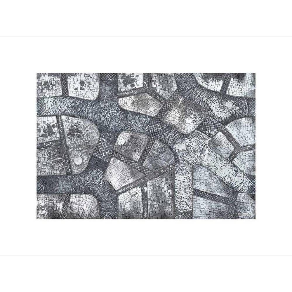 Winter Cobblestone City 6x4 Gaming Mat - Kraken Wargames