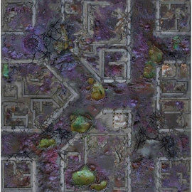 Corrupted Warzone City 4x4 Gaming Mat - Kraken Wargames