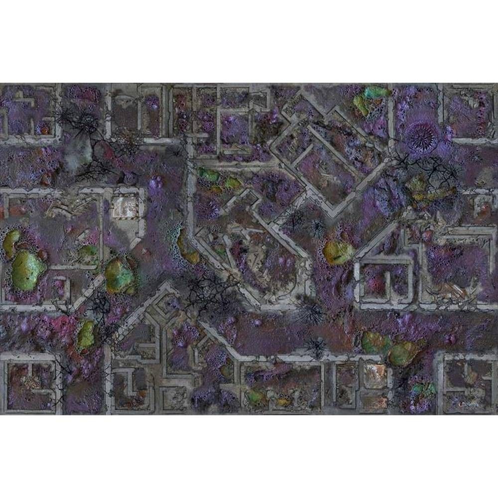 Corrupted Warzone City 6x4 Gaming Mat - Kraken Wargames