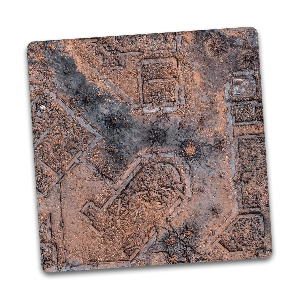 Desert Warzone City 3x3 Gaming Mat - Kraken Wargames