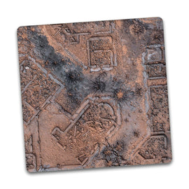 Desert Warzone City 3x3 Gaming Mat - Kraken Wargames