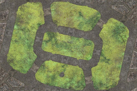 Cobblestone Park 6x4 Gaming Mat - Kraken Wargames