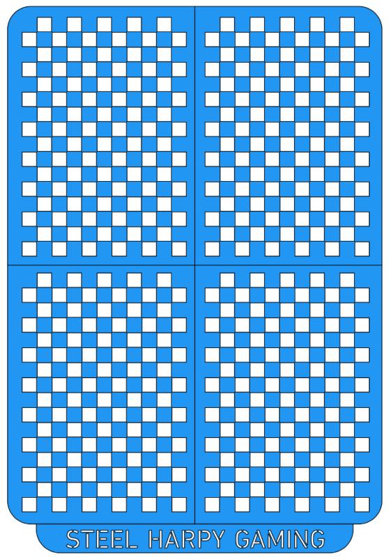 Checkers - Large (5mm Blk) - Steel Harpy Stencils