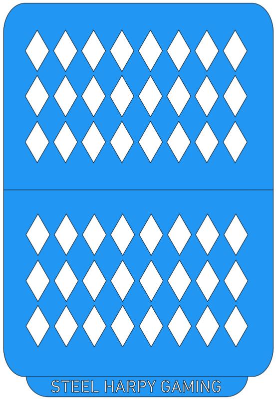 Jester Diamonds -  Extra Large - Steel Harpy Stencils