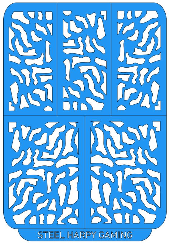 Military Camo - Medium - Style 1 - Steel Harpy Stencils