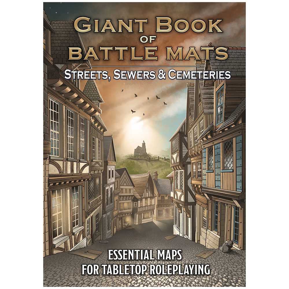 Giant Book of Battle Mats: Streets, Sewers & Cemeteries - Loke Battlemats