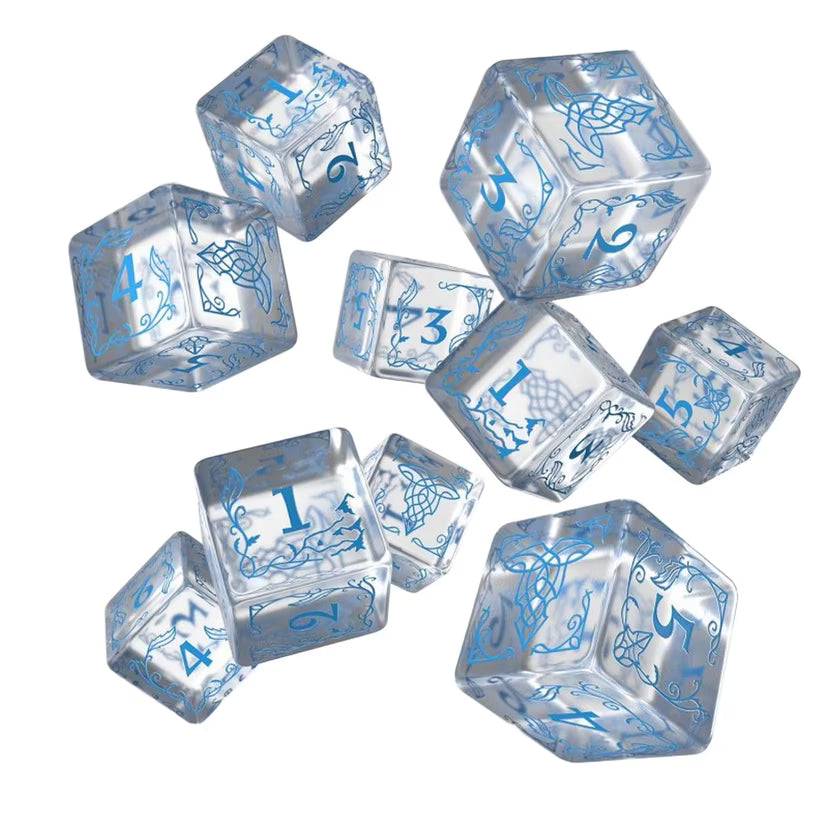 The Lord of the Rings: Rivendell 10x D6 Dice Set - Water