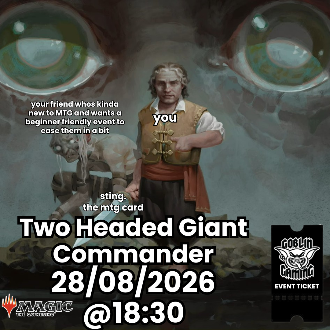 Two Headed Giant Commander Casual Ticket 28/08/2026 From 18.30