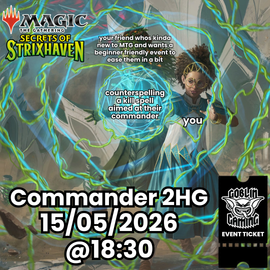 Two Headed Giant Commander Casual Ticket 15/05/2026 From 18.30