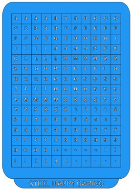 Letters & Numbers - 4mm - Steel Harpy Stencils