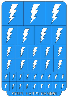 Lighting Bolt - Large - Steel Harpy Stencils