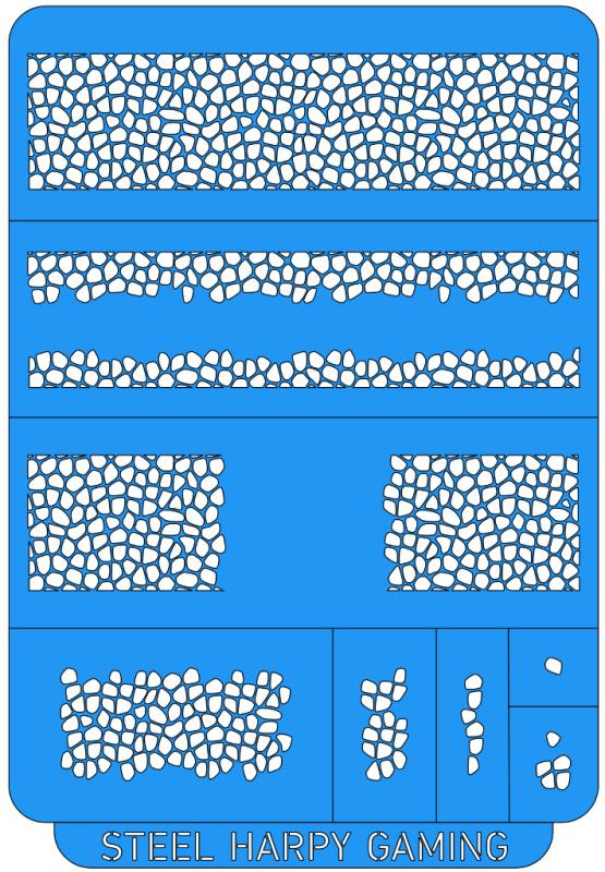 Reptile Skin - Small - Steel Harpy Stencils