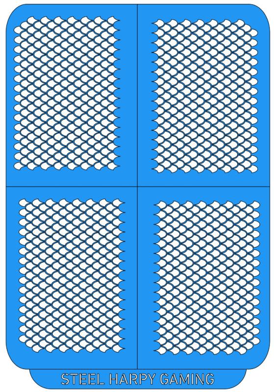 Dragon Scales - Large - Steel Harpy Stencils