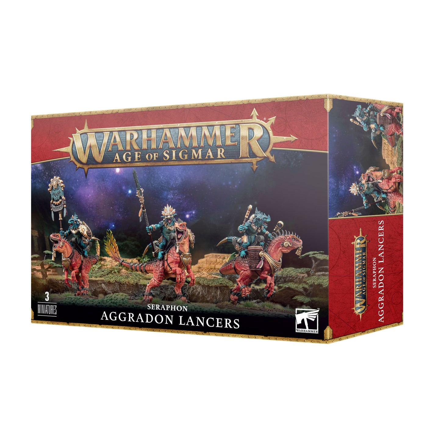 Warhammer Age Of Sigmar - Seraphon - Aggradon Lancers