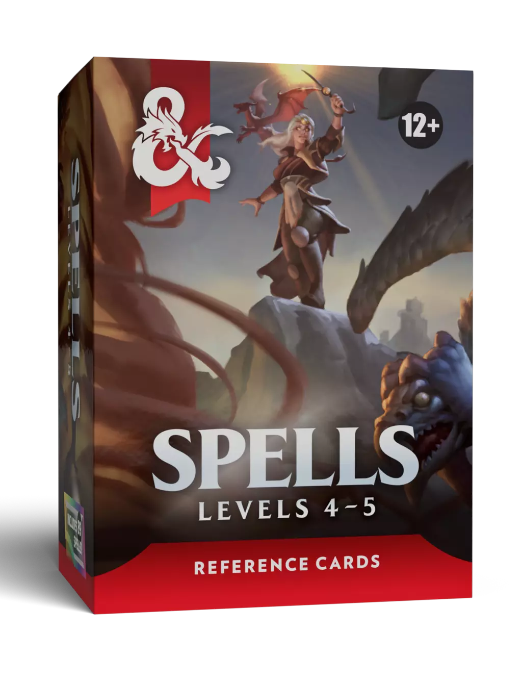 Adventure is in your hands.

 

The Spell Reference Cards: Levels 4–5 put every Level 4–5 spell from the 5.5e Core Rules right at your fingertips. Easy-to-use cards make running spellcasters faster, smoother, and more fun.

 

What's in the box:

 

89 Spell Cards, Levels 4–5
1 Instruction Card
5 Blank Cards
13 Stat Block Cards
63×88mm (standard playing card size)