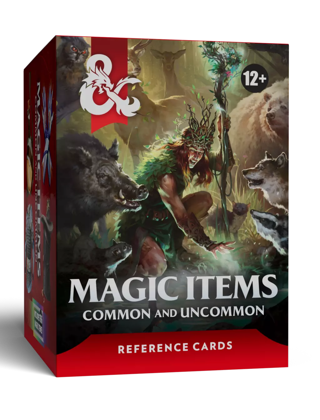 dventure is in your hands.

 

The Magic Item Reference Cards: Common and Uncommon put everyday loot right at your fingertips. Easy-to-use cards cover every Common and Uncommon magic item from the 5.5e Core Rules, streamlining treasure distribution for Dungeon Masters and making your loot a tangible reward.

 

What's in the box:

 

176 Magic Item Cards, Common & Uncommon
1 Instruction Card
6 Blank Cards
60+ new art pieces
63×88mm (standard playing card size)