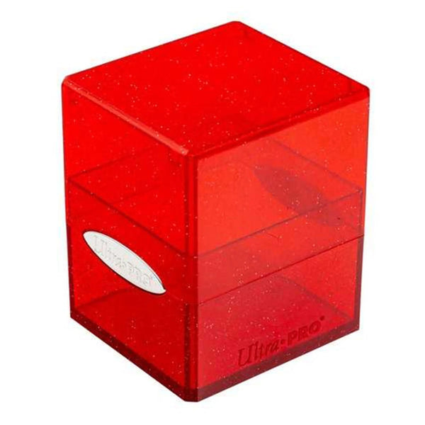 Satin Cube - Glitter Red
