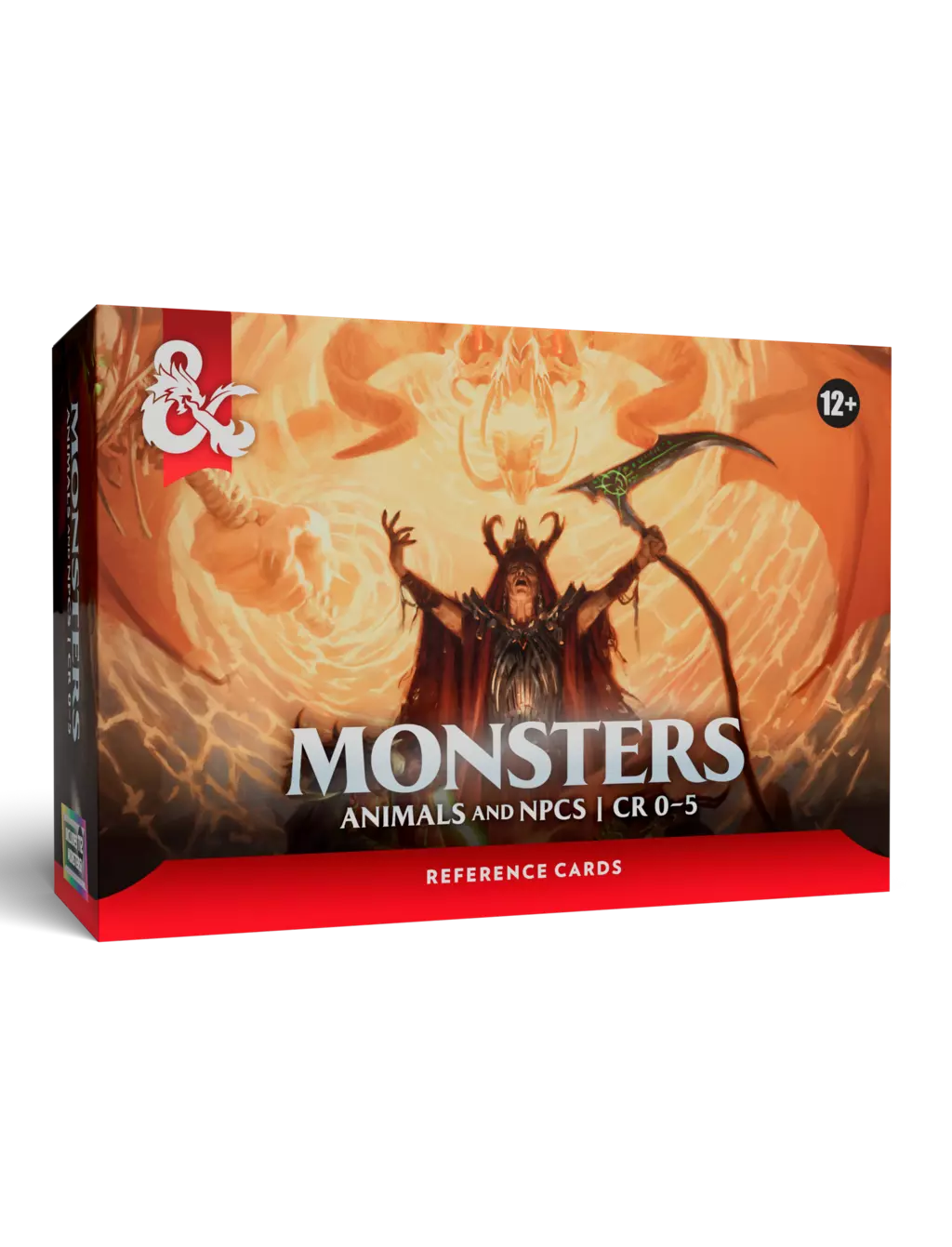 The&nbsp;Monster Reference Cards: Animals and NPCs&nbsp;put every Challenge Rating (CR) 0–5 Beast and Humanoid from the 5.5e Core Rules right at your fingertips. Each card features a full stat block and evocative art, keeping Dungeon Masters and players immersed in the action.



What's in the box:



112 Monster Stat Block Cards, CR 0–5 (Beasts, Humanoids)
1 Instruction Card
127×88mm (double-wide card size)