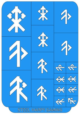 Runic Markings - Style 1 - Steel Harpy Stencils